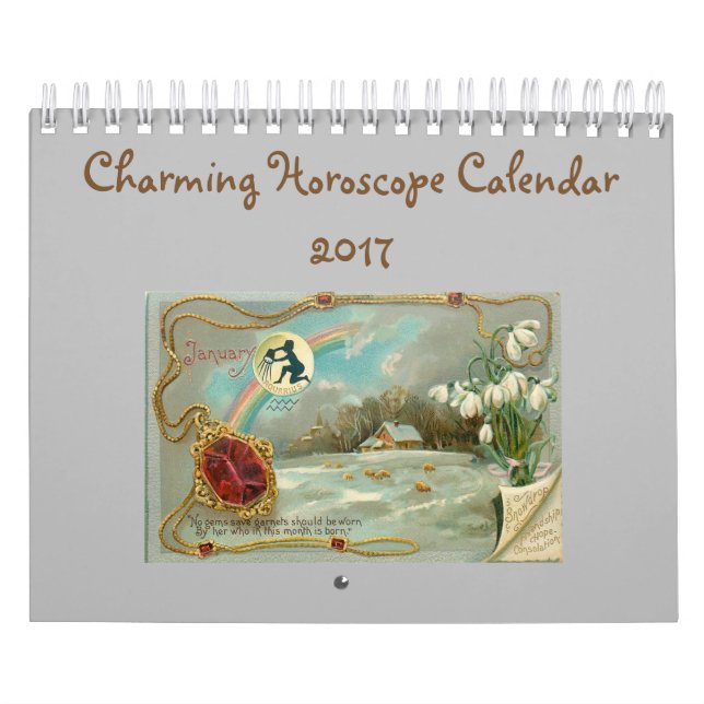 Calendrier avec du charme d'astrologie (Protection)
