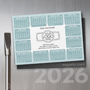 Calendrier avec logo Contact Information Magnet