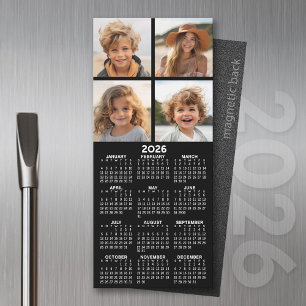 Calendrier avec photo Collage Magnet de réfrigérat