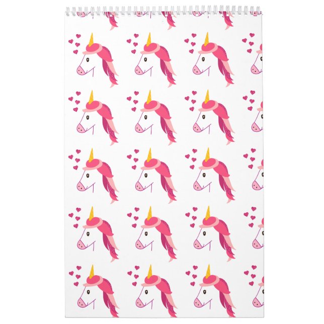 Calendrier avec une licorne pour une fille (Protection)