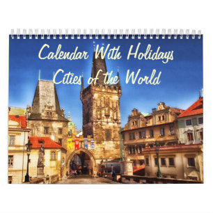 Calendrier Avec Vacances - Villes du Monde