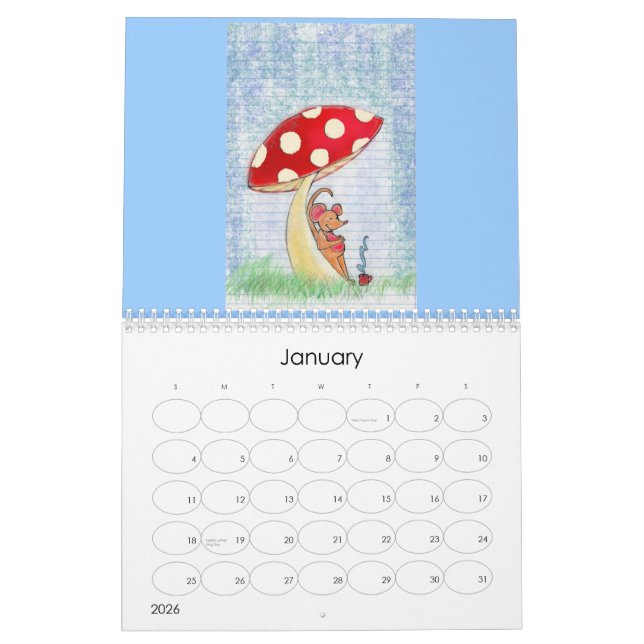 Calendrier Aventures de repli insouciant (Jan 2026)