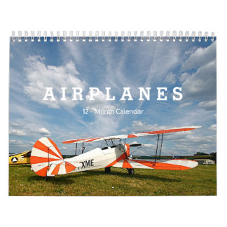 Calendrier Avions Antiques Biplans 12 Mois