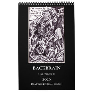 Calendrier Backbrain II 2026 (Simple Page, Moyen)