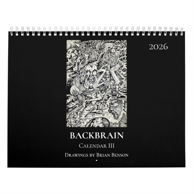 Calendrier Backbrain III 2026 (Double Page) (Protection)