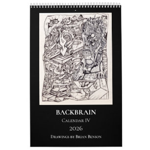 Calendrier Backbrain IV 2026, une seule page