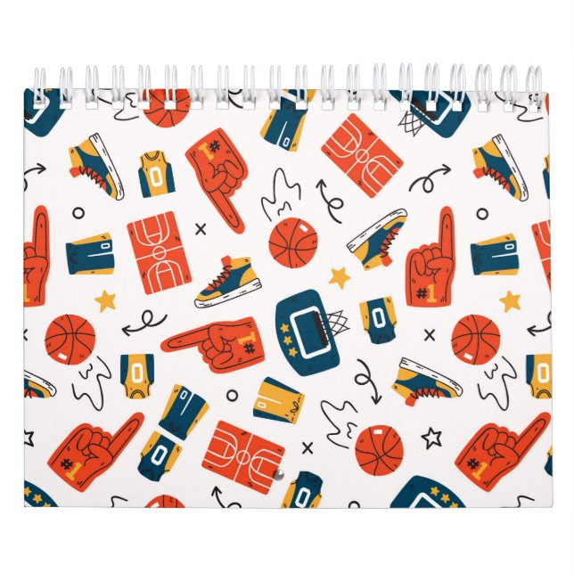 Calendrier Basket-ball Motif sans joint (Protection)