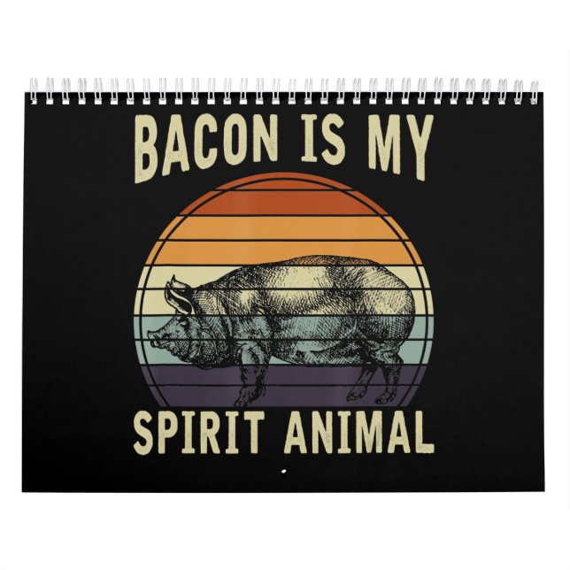 Calendrier BBQ | Bacon est mon esprit animal barbecue (Protection)