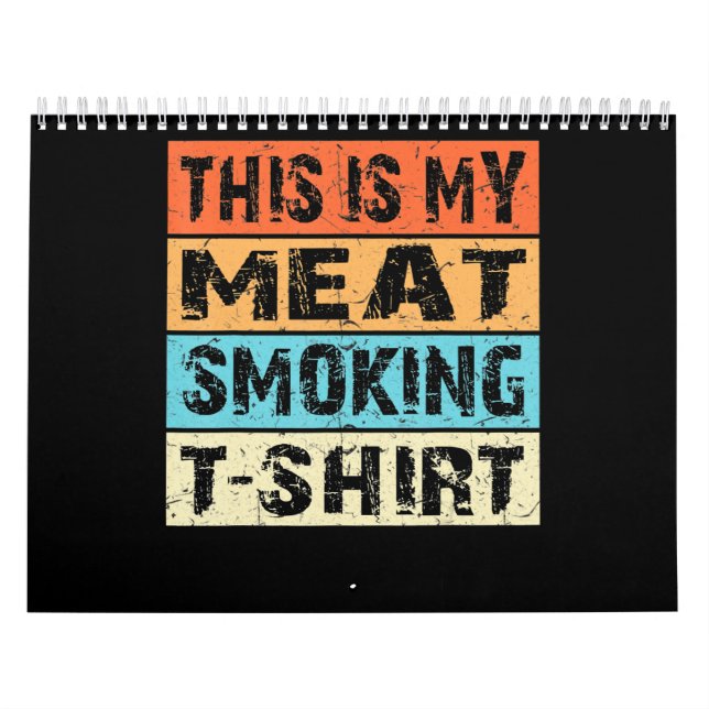 Calendrier BBQ | BBQ Fumeur Ceci Est Mon Cadeau Fumeur De Via (Protection)