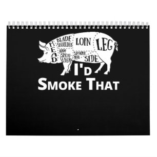 Calendrier BBQ BBQ Grill Cochon Porc Id Fumer Que Cadeaux H