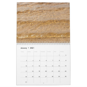 Calendrier Beach Ocean Waves Cool Paysage Photos de l'eau