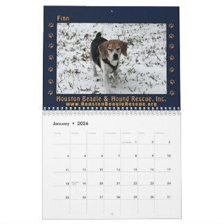 Calendrier Beagles et amis 2026
