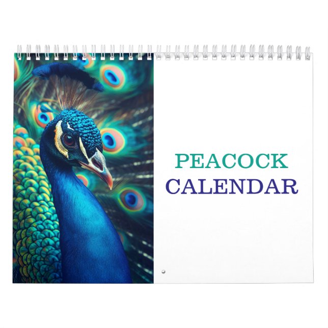 Calendrier Beautiful Peacock 2025 (Protection)