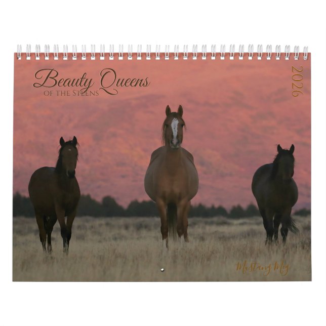 Calendrier "Beauty Queens" MustangWild 2026 Calendar  (Protection)