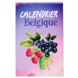 Calendrier Belgique 2026 Langue française Belgique