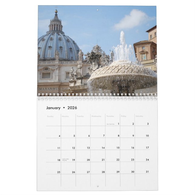 Calendrier Belle architecture Rome Italie 2015 de monuments (Jan 2026)