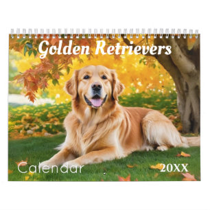 Calendrier Belle Golden Retrievers Mur Amoureux de les chiens