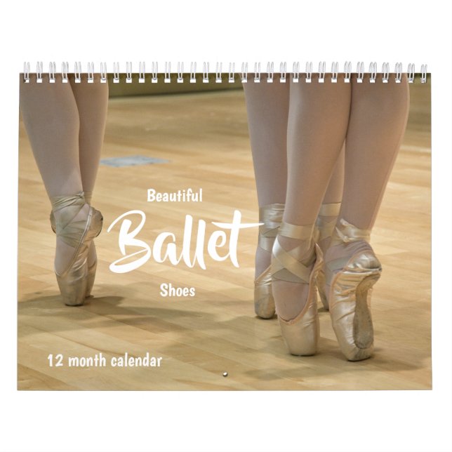 Calendrier Belles chaussures de ballet 2026 (Protection)