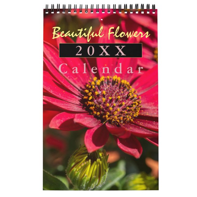 Calendrier Belles fleurs avec citations bibliques pour chaque (Protection)