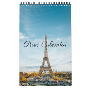 Calendrier Belles photographies de Paris France