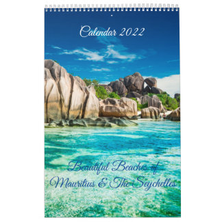Calendrier Belles plages de Maurice & Les Seychelles