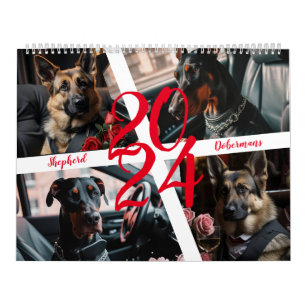 Calendrier Bergers et Dobermans. 2024