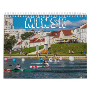 Calendrier Biélorussie Ville d'architecture de Minsk М и н к