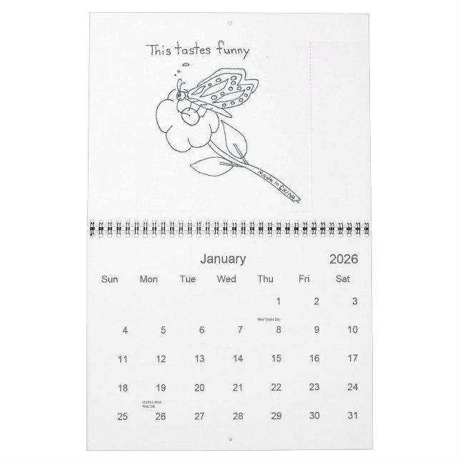 Calendrier Bienvenue dans Pleasantview (Jan 2026)