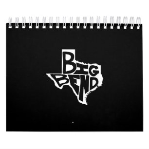 Calendrier Big Bend West Texas Randonnée Retro Vintage