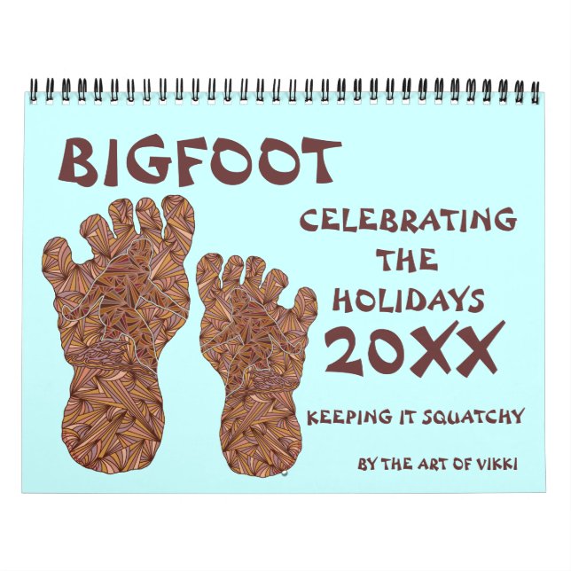Calendrier Bigfoot Sasquatch Cryptid Geek 20XX (Protection)