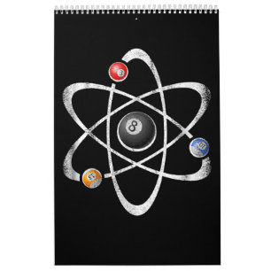 Calendrier Billiards Pool Hall Sport Atom Science