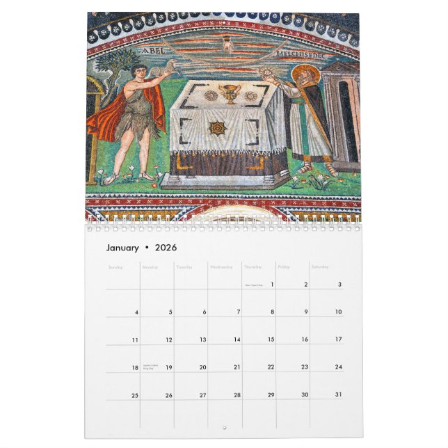 Calendrier bizantin 2012 de mosaïque (Jan 2026)
