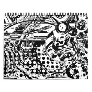 Calendrier Black and White Geometric Art 20