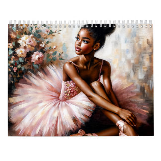 Calendrier Black Ballerinas Ballet Art Calendar