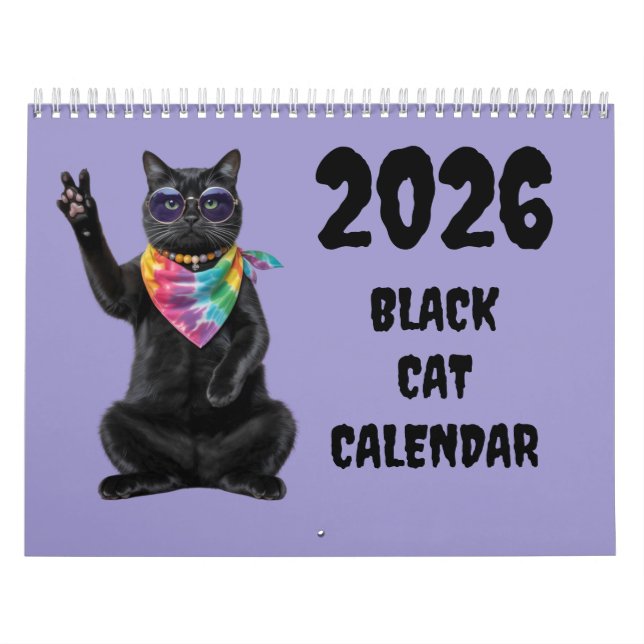 Calendrier Black Cat Calendar (Protection)