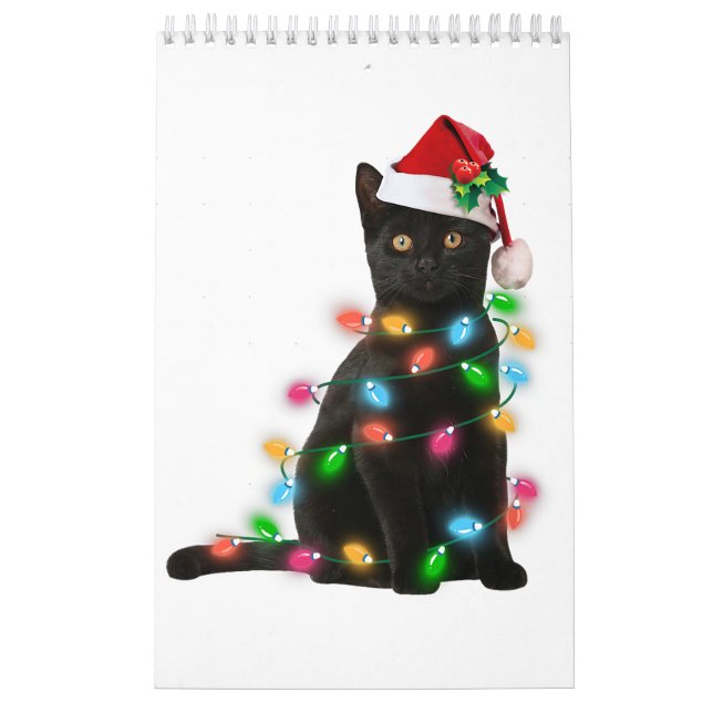 Calendrier Black Cat noël chemise légère drôle amoureux des c (Protection)