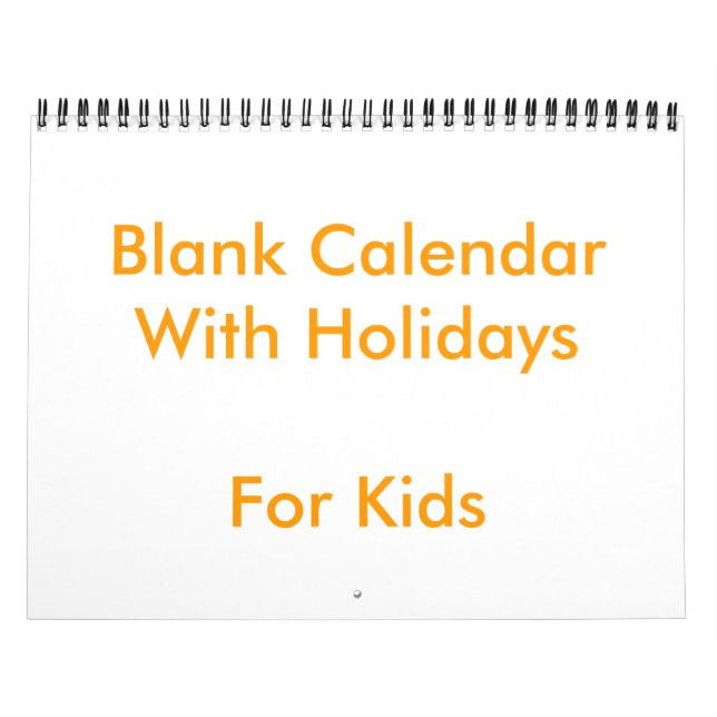 Calendrier Blanc Jaune Avec Vacances Pour Enfants (Protection)