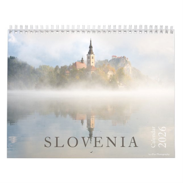 Calendrier Bled et Slovénie 2026 photographie de paysage (Protection)