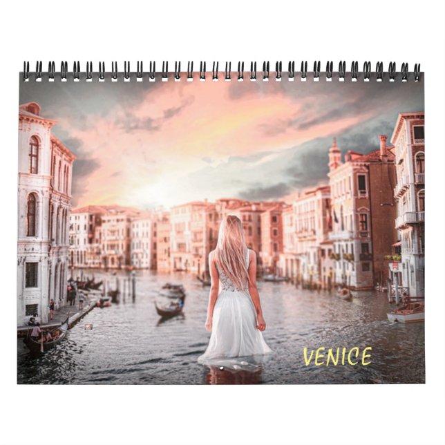 Calendrier Blondie Dans Venise Romantique (Protection)