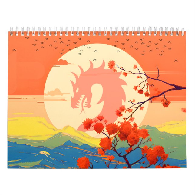 CALENDRIER BLOSSOM NATURE MOUNTAINE DRAGON (Protection)