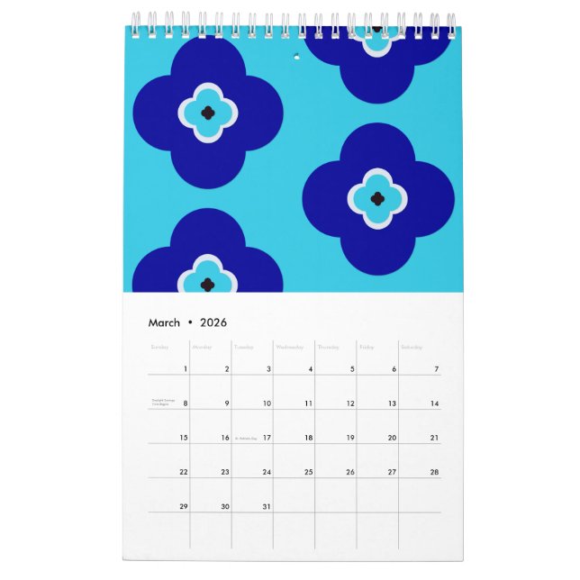 Calendrier Blue Evil Eye Protective Talisman and Nazar Art (Mar 2026)