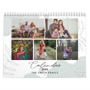 Calendrier Boho Floral Family Memories Photo Keepsaké