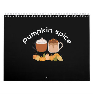 Calendrier Boisson de café Latte amusant épice citrouille mod