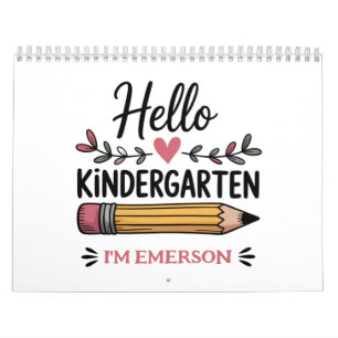 Calendrier Bonjour maternelle personnalisé retour à l'école