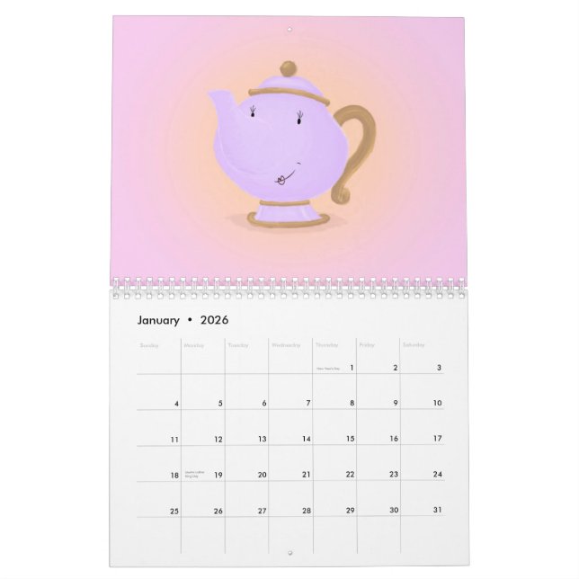 Calendrier Bonne année alimentaire 2014 (Jan 2026)