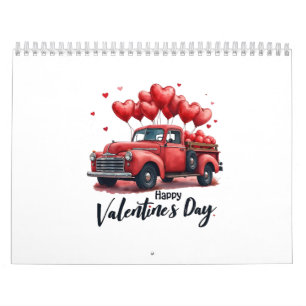 Calendrier Bonne tenue de la Saint-Valentin à jumelage de cou