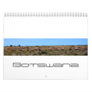 Calendrier Botswana Nature Kubu Baobab Island Makgadikgadi