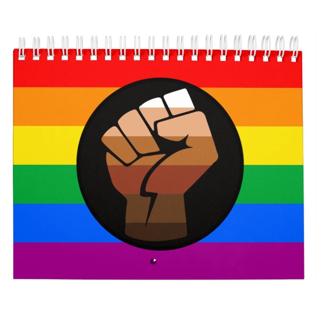 Calendrier Bouton de la fierté LGBTQPOC Boule en céramique No (Protection)