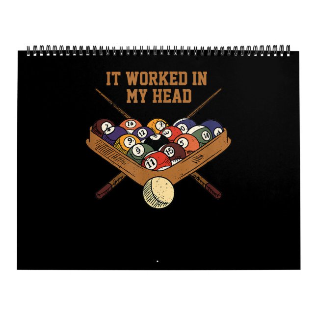 Calendrier Ça M'A Fonctionné Dans Mon Billard Cadeau À 8 Ball (Protection)