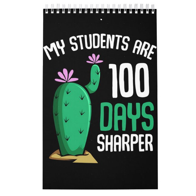 Calendrier Cactus Mes Étudiants Sont 100 Jours (Protection)